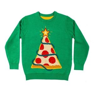 Tipsy Elves - Holiday Pizza Tree Sweater